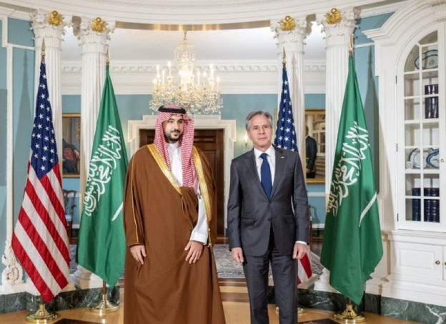 Saudi Minister of Defence meets with US Secretary of State